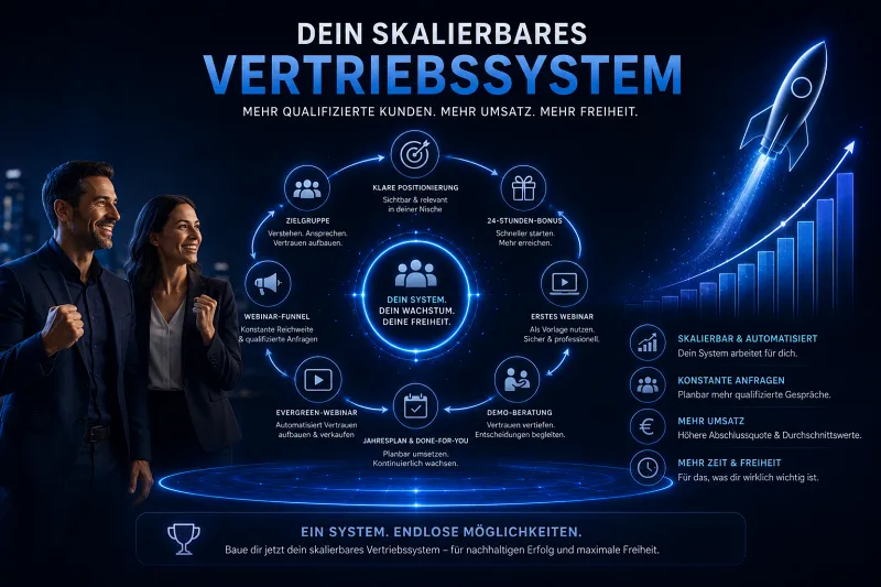 Skalierbares AI-Webinar-Vertriebssystem
