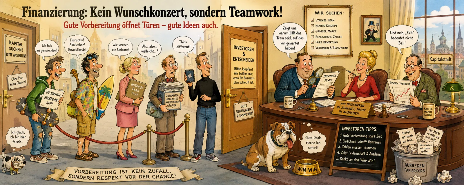 Finanzierung: Kein Wunschkonzert, sondern Teamwork